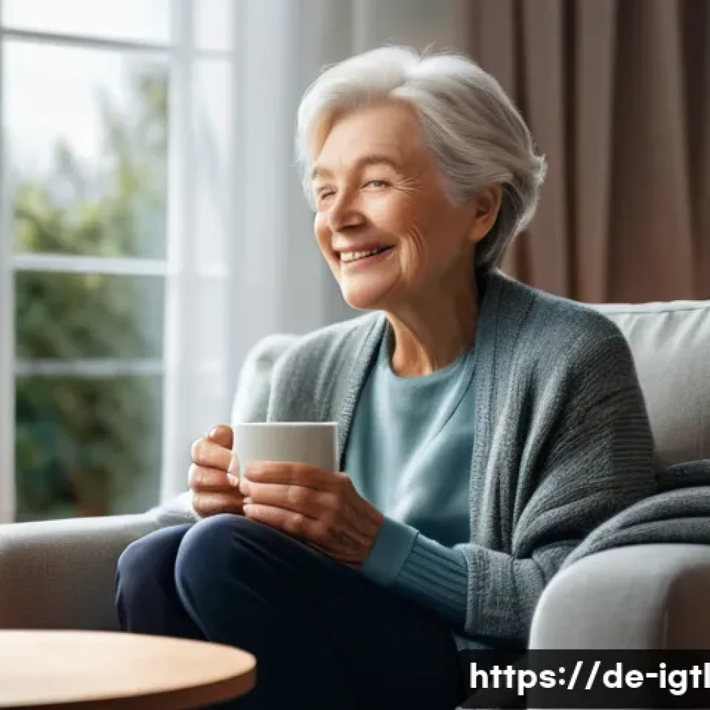 디지털 컴패니언십 관련 주요 연구 결과 - **Emotional Support & Companionship:**
    A warmly lit scene inside a modern yet cozy German living...